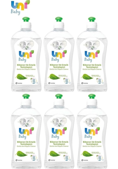 Uni Baby Biberon ve Emzik Temizleyici 500 Ml (Yeni) 6 Lı Set