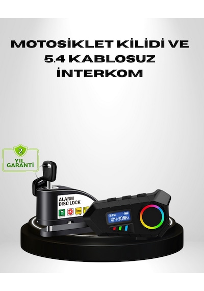Zengemtx Motosiklet Ve Günlük Kullanım İçin Bluetooth Hoparlör Ve Disk Kilidi Seti