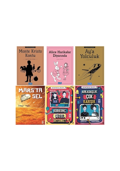 Ortaokul 4.5.ve 6.sınıf Mars'ta Sel,korkunç Güzel İnternet - Çocuktan Al Bilgiyi,çocuktan Al Bilgiyi - Arkadaşlık Çok Karışık.6 Kitap Set
