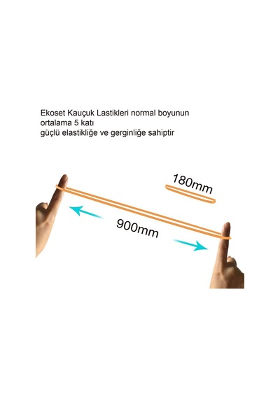 Ekoset Kauçuk İnce Kasa Lastiği 12 KG 180 x 3 MM