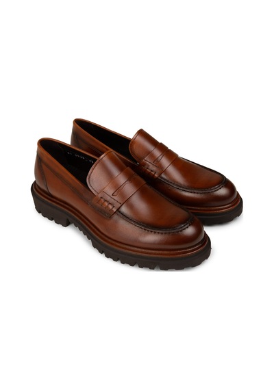 Deery Erkek Hakiki Deri Taba Renkli Loafer Ayakkabı - F6528mtbap01 Taba