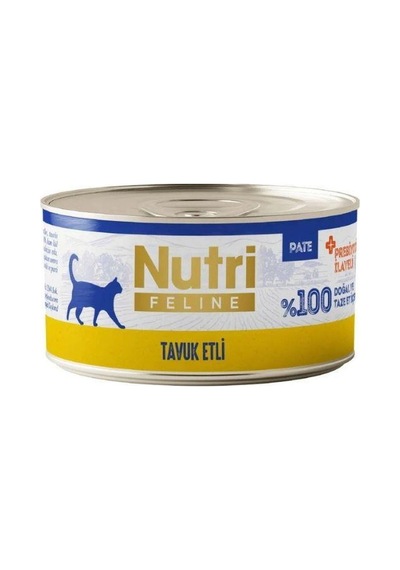 Nutri Feline Tavuk Etli Tahılsız Yetişkin Kedi Konservesi 70 Gr