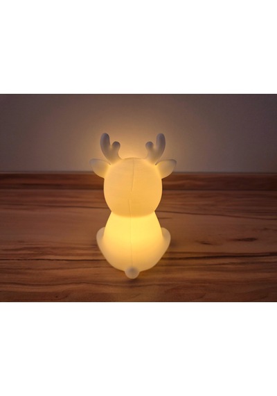Buradabulabilirsin Sevimli Ren Geyiği Tealight Mumluk Yılbaşı Dekoratif Mum Tutucu Bbz Çok Renkli