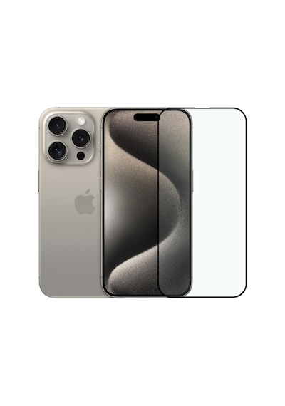 Tam Kaplayan Parmak İzi Bırakmayan Safir Ekran Koruyucu Cam, İphone 15 Pro Max İle Uyumlu