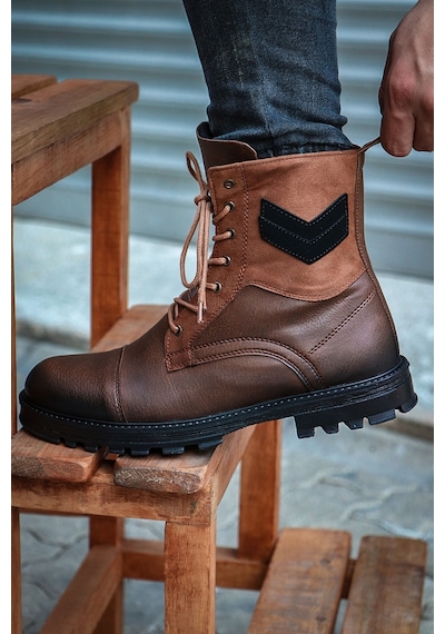 Vojo C7 Rahat Sıcak Astar Erkek Fermuarlı Bot Postal 4 Renk 267800000781 13