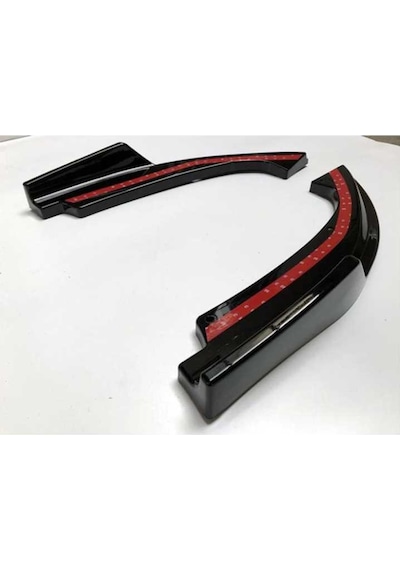 Honda Cıvıc Fc5 Arka Tampon Çıkıntılı Flap Takımı Pıano Black