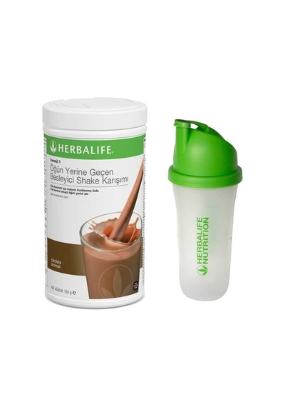Herbalife Çikolatalı Shake 550g ve Shaker Herbalife