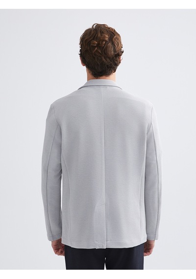 Lcw Vision Gri Dar Kalıp Erkek Blazer Ceket