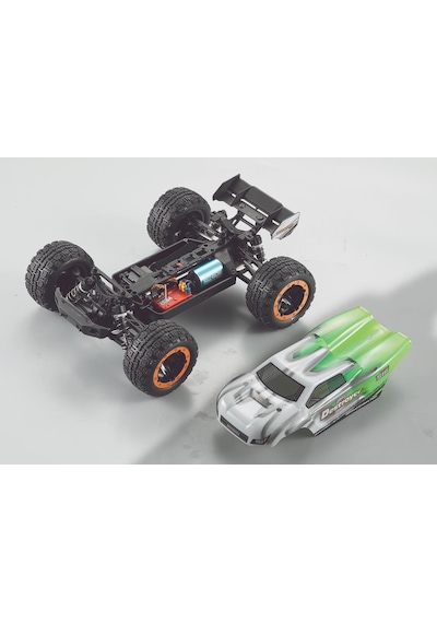 Haıboxıng 1/16 Destroyer Uzaktan Kumandalı Model Araba Rtr 4wd Brushless Truck Yeşil 45 Km/h Sürat - 1000 Mah 7.4v 2s 30c Lipo Batarya