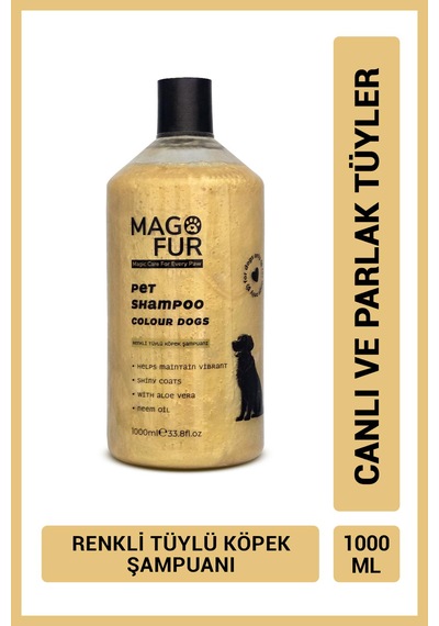 Mago Fur Renkli Tüylü Köpek Şampuanı - 1000 Ml