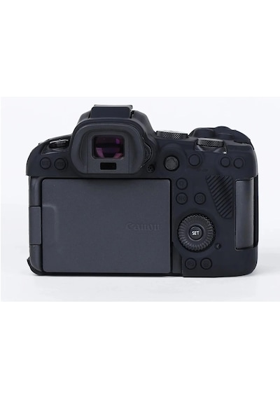 Mettzchrom Canon Eos R6 Mark Iıı Uyumlu Silikon Koruyucu Kılıf Siyah