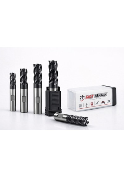 6 Mm 100 Boy Helis Boyu 30 Karbür Parmak Freze Z4 Chatter Free Alcrn Kaplama Helis 35 Weldon Pahlı Köşe Cnc Freze Ucu