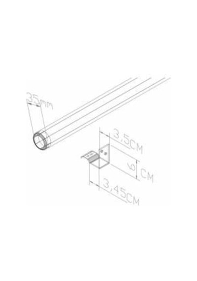 ALÜMİNYUM MERDİVEN TUTAMAK YAŞLI DUVAR TUTUNMA BARI (100 cm)