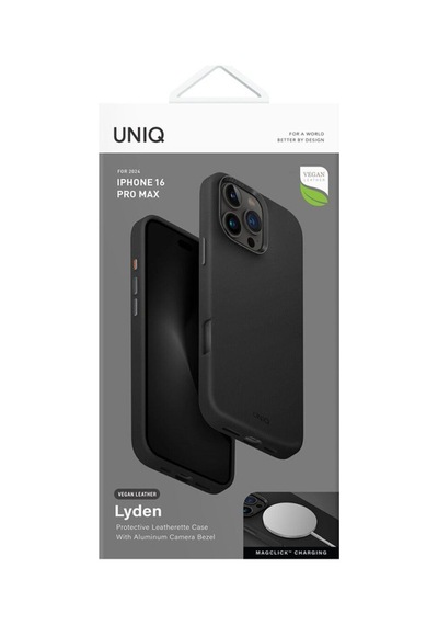 Apple Uyumlu iPhone 16 Pro Max Kılıf Lyden Serisi Deri Kaplama Magsafe Özellikli Magclick Premium Kılıf Black Apple Uyumlu iPhone 16 Pro Max Kılıf Lyden Serisi Deri Kaplama Magsafe Özellikli Magclick Premium Kılıf Black