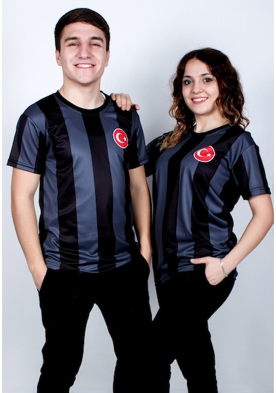 Çiftlere Özel Futbol Forması Siyah & Beyaz 18 Beyaz - Siyah