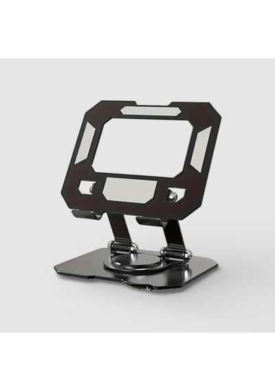 Döner Tablet Standı, 360 Dönebilen Ve Katlanabilir Tasarımlı Ayarlanabilir Tutucu, Siyah, Ofis, Eğlence Çalışma İçin