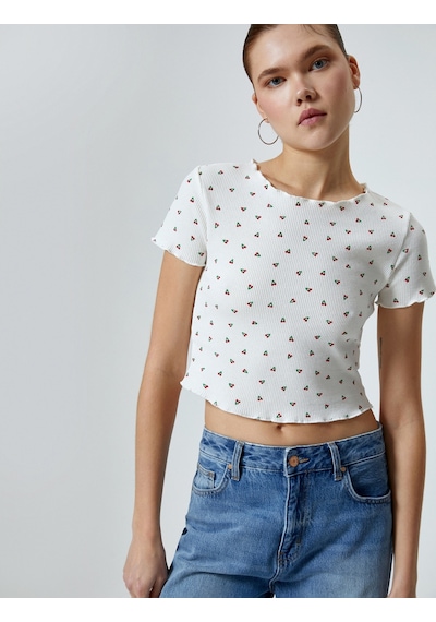 Koton Kısa Kollu Crop Tişört Bisiklet Yaka Baskılı Dokulu Pamuklu Ekru Desenli 4sal10059ık 4SAL10059IK0D1 Ekru Koton Kısa Kollu Crop Tişört Bisiklet Yaka Baskılı Dokulu Pamuklu Ekru Desenli 4sal10059ık 4SAL10059IK0D1 Ekru