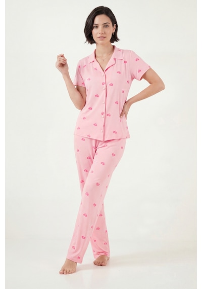 Lela Bayan Pijama Takımı 65750101y Açık Pembe