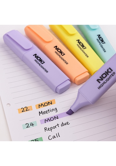 Fosforlu Kalem Seti 10 Renk Pastel + Neon Çok Renkli