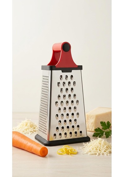 Tr 19 Cm Paslanmaz Çelik Rende, Kırmızı, Ckr4516 Diğer