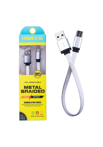 Android Micro 2A 20Mm Kısa Yumuşak Dokulu Renkli Usb Kablo (174529650)