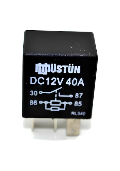 Mikro Röle 12v 40a 4p 4 Fişli Dirençli Çift Platin