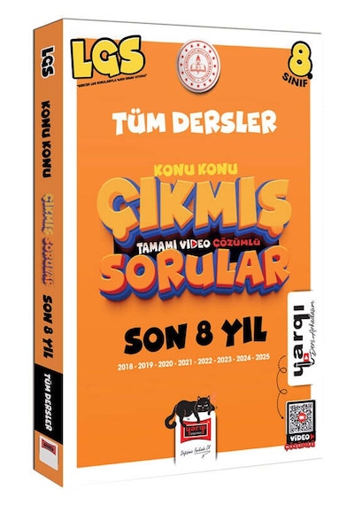 Yargı Ders Arkadaşım 8.sınıf Lgs 2018-2025 Tüm Dersler Konu Konu Son 8 Yıl Çıkmış Sorular