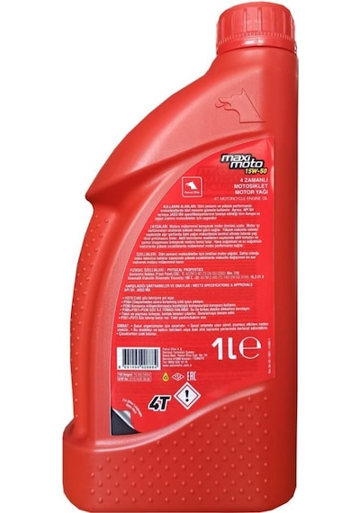Petrol Ofisi Maximoto 15W-50 4t 1 L Motosiklet Motor Yağı