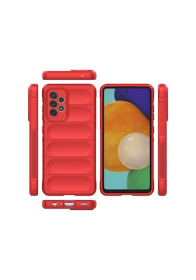 Newface Samsung Galaxy A52 Kılıf Optimum Silikon - Kırmızı