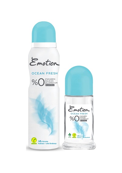 Emotion Ocean Fresh Kadın Deodorant 150 ML + Roll-On 50 ML