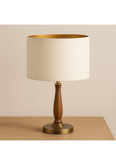 Levaillant Krem Abajur Şapka & Başlık - İçi Gold Kaplama, 30 Cm Çap, 21 Cm Yükseklik - Özel Üretim & Kusursuz Diğer