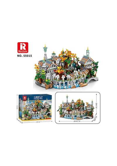 Reobrix 55015 Yüzüklerin Efendisi Ayrıkvadi Duskvale Sanctum The Lord Of The Rings Yaratıcı Yapı Blok Seti Building Blocks - 4406 Parça