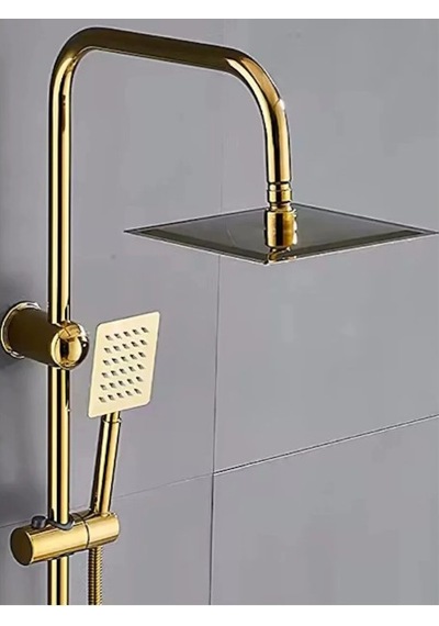Quart Gold Rain Duş Seti Altın