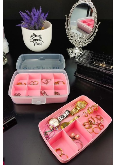 Organize Kutu 12 Bölmeli 2 Lt Pembe