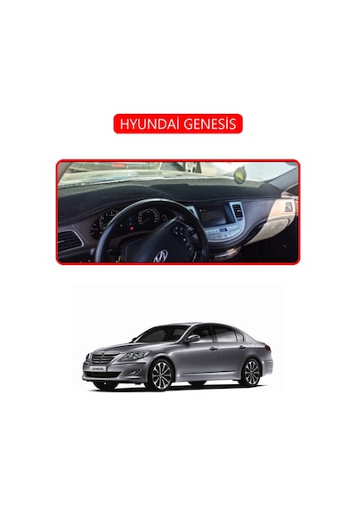 Hyundai Genesistorpido Koruma Halısı Kırmızı Kenar