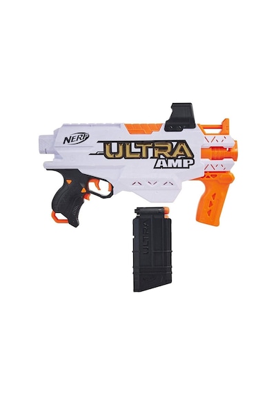 Nerf Ultra Amp Pilli Dart Tabancası - 6 Adet Ultra Dart Dahil - Pilli Hızlı Ateşleme Özelliği - Otomatik Oyuncak Silah