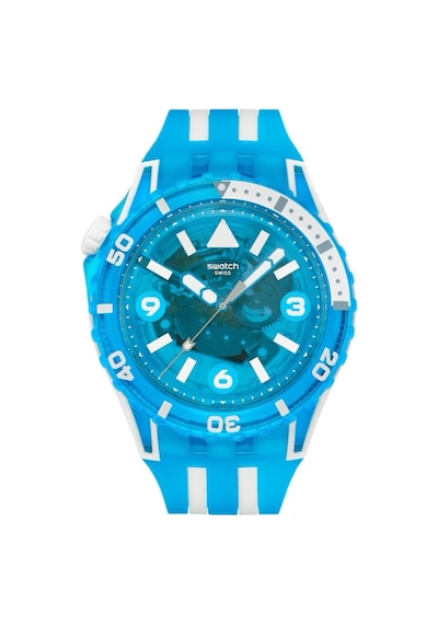 Swatch Sscu09s100 Blue Fire Erkek Kol Saati Mavi