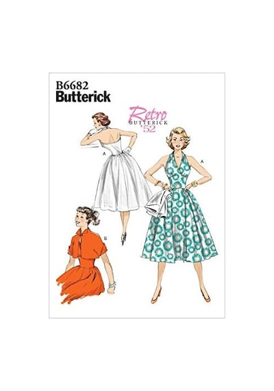 Butterick Kesim Deseni, Kağıt, Beyaz, Farklı Renklerde