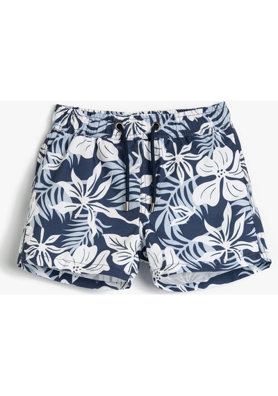 Koton Deniz Şortu Beli Bağlamalı Floral Desenli File Astarlı Mavi Desenli 3skb00035bw 3SKB00035BW6D7 Koton Deniz Şortu Beli Bağlamalı Floral Desenli File Astarlı Mavi Desenli 3skb00035bw 3SKB00035BW6D7