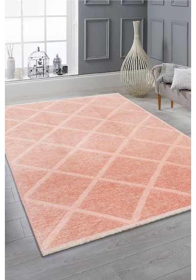 Rodney Vl Yıkanabilir Kaydırmaz Çift Taraf Pamuk Dokuma Beyaz Rix Premium Kalite Kilim Pudra