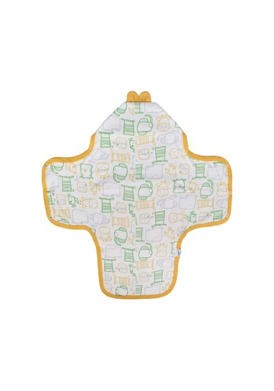 Unisex Sarı Renkli Hayvan Desenli Kundak Battaniye Çok Renkli