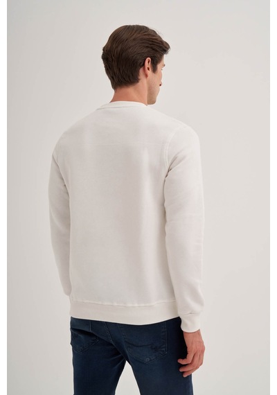 Cazador Erkek Sweatshirt Ekru 5170 25ke90000069 E90011 Ekru