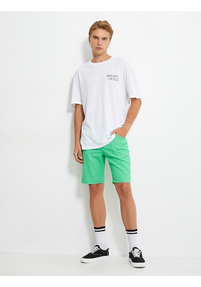 Koton 5 Cep Gabardin Şort Yeşil 2sam40182hw Yeşil