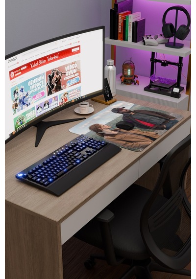 Interstellar Yıldızlararası Nolan V4 48x40 Xl Gaming Kauçuk Kaymaz Taban Mouse Pad Fare Altlığı