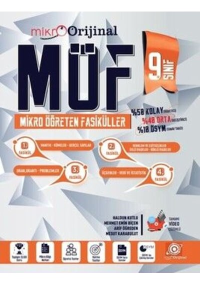 Orijinal Mikro 9. Sınıf Matematik Möf Mikro Öğreten Fasiküller
