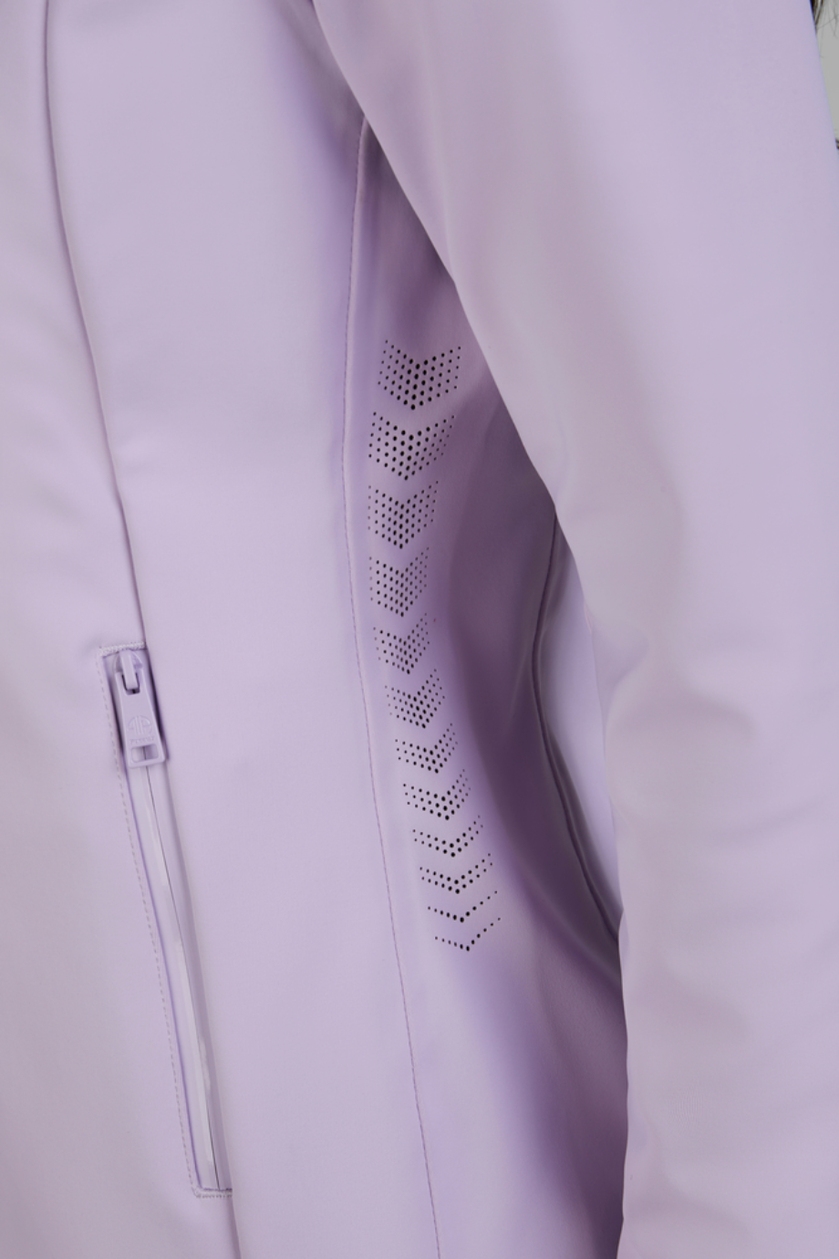 Pikeur Windbreaker 7046 Kapüşonlu Rüzgar Geçirmez Kadın Mont Lavanta