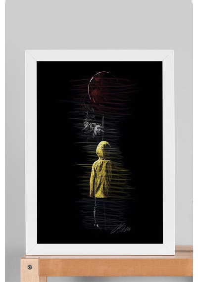 Pennywise It O Çerçeveli Tablo - Estetik Poster