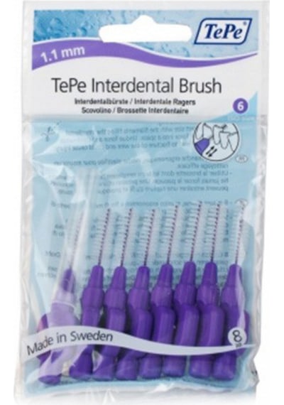 Tepe Interdental Brush 1.1 MM Arayüz Fırçası 8'li