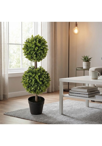 Koçtaş Yapay Bitki Şimşir 70 Cm Çok Renkli
