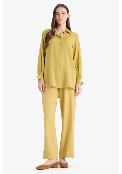DeFacto Wide Leg Basic Düz Geniş Paça Pantolon E7979AX25SMKH519